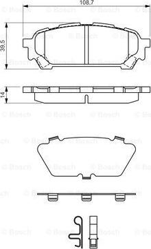 BOSCH 0 986 494 232 - Bremžu uzliku kompl., Disku bremzes www.autospares.lv