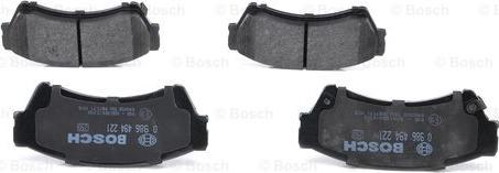 BOSCH 0 986 494 221 - Bremžu uzliku kompl., Disku bremzes www.autospares.lv