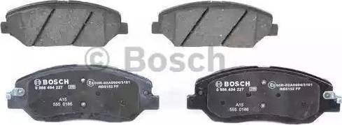 BOSCH 0 986 AB1 280 - Bremžu uzliku kompl., Disku bremzes www.autospares.lv