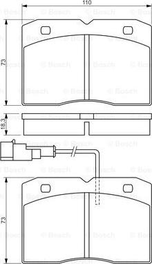 BOSCH 0 986 494 276 - Bremžu uzliku kompl., Disku bremzes autospares.lv