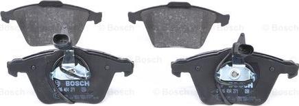 BOSCH 0 986 494 271 - Тормозные колодки, дисковые, комплект www.autospares.lv