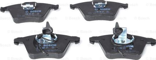 BOSCH 0 986 494 271 - Тормозные колодки, дисковые, комплект www.autospares.lv