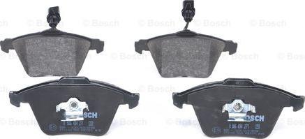 BOSCH 0 986 494 271 - Тормозные колодки, дисковые, комплект www.autospares.lv