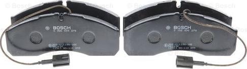 BOSCH 0 986 494 278 - Brake Pad Set, disc brake www.autospares.lv