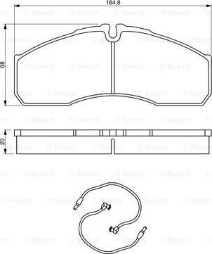 BOSCH 0 986 494 273 - Bremžu uzliku kompl., Disku bremzes autospares.lv