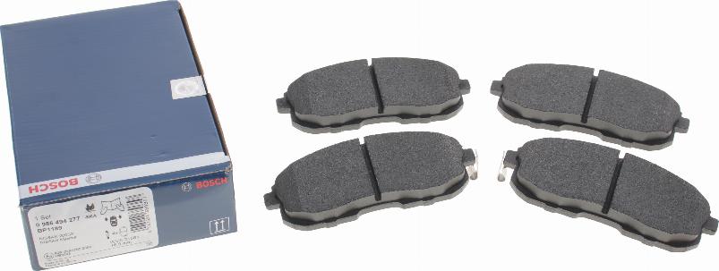 BOSCH 0 986 494 277 - Brake Pad Set, disc brake www.autospares.lv