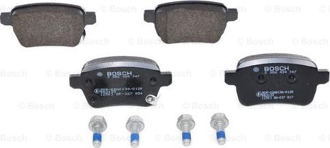 BOSCH 0 986 494 747 - Bremžu uzliku kompl., Disku bremzes www.autospares.lv