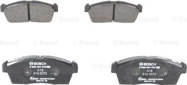 BOSCH 0 986 494 700 - Тормозные колодки, дисковые, комплект www.autospares.lv