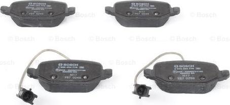 BOSCH 0 986 494 776 - Bremžu uzliku kompl., Disku bremzes www.autospares.lv