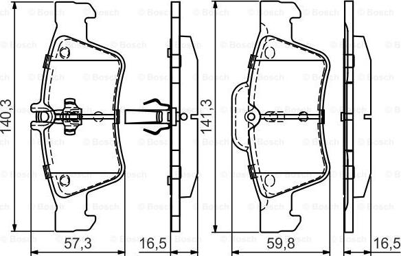 BOSCH 0 986 495 449 - Тормозные колодки, дисковые, комплект www.autospares.lv