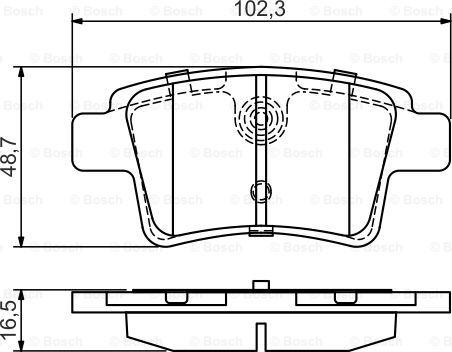 BOSCH 0 986 495 448 - Bremžu uzliku kompl., Disku bremzes www.autospares.lv