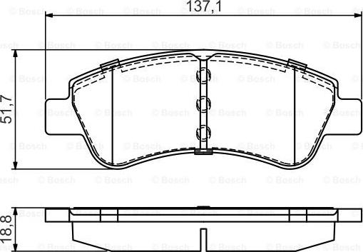 BOSCH 0986495430 - Тормозные колодки, дисковые, комплект www.autospares.lv