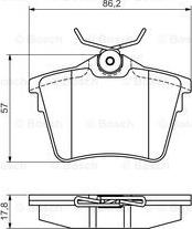 BOSCH 0 986 495 090 - Brake Pad Set, disc brake www.autospares.lv