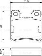 BOSCH 0 986 495 044 - Brake Pad Set, disc brake www.autospares.lv