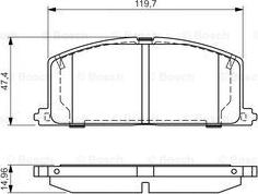 BOSCH 0 986 495 042 - Brake Pad Set, disc brake www.autospares.lv