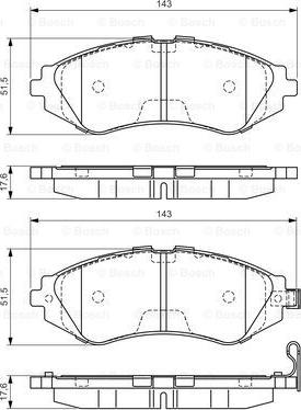 BOSCH 0 986 495 059 - Тормозные колодки, дисковые, комплект www.autospares.lv