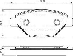 BOSCH 0 986 495 069 - Bremžu uzliku kompl., Disku bremzes www.autospares.lv