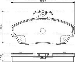 BOSCH 0 986 495 018 - Тормозные колодки, дисковые, комплект www.autospares.lv