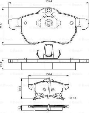 BOSCH 0 986 495 012 - Тормозные колодки, дисковые, комплект www.autospares.lv