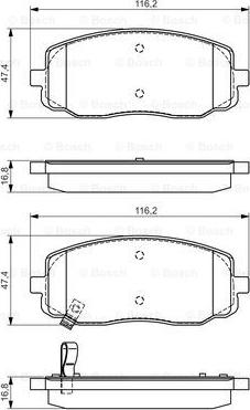 BOSCH 0 986 495 084 - Bremžu uzliku kompl., Disku bremzes www.autospares.lv