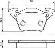 BOSCH 0 986 495 074 - Bremžu uzliku kompl., Disku bremzes autospares.lv