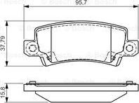 BOSCH 0 986 495 072 - Bremžu uzliku kompl., Disku bremzes www.autospares.lv