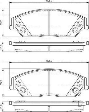 BOSCH 0 986 495 149 - Bremžu uzliku kompl., Disku bremzes www.autospares.lv