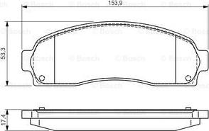 BOSCH 0 986 495 167 - Тормозные колодки, дисковые, комплект www.autospares.lv