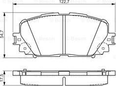 BOSCH 0 986 495 109 - Bremžu uzliku kompl., Disku bremzes autospares.lv