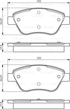 BOSCH 0 986 495 102 - Brake Pad Set, disc brake www.autospares.lv