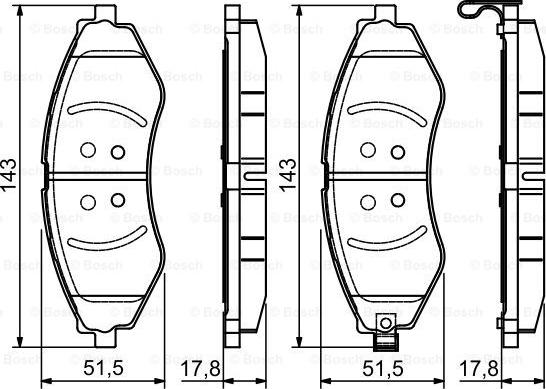 BOSCH 0 986 495 116 - Тормозные колодки, дисковые, комплект www.autospares.lv