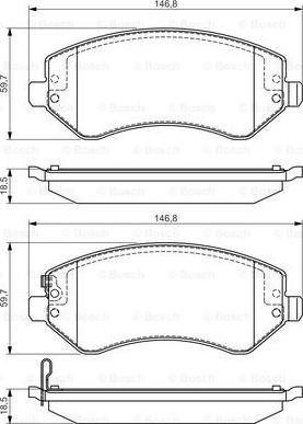 BOSCH 0 986 495 117 - Bremžu uzliku kompl., Disku bremzes www.autospares.lv