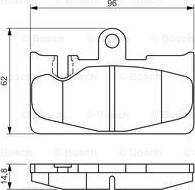 BOSCH 0 986 495 139 - Bremžu uzliku kompl., Disku bremzes www.autospares.lv