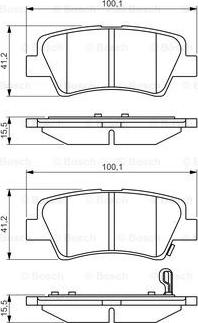 BOSCH 0 986 495 351 - Brake Pad Set, disc brake www.autospares.lv