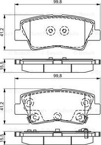 BOSCH 0 986 495 309 - Bremžu uzliku kompl., Disku bremzes www.autospares.lv