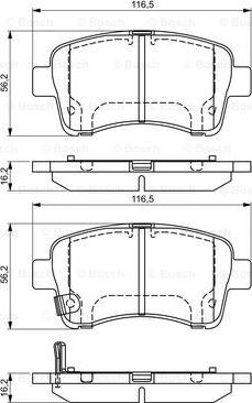 BOSCH 0 986 495 318 - Тормозные колодки, дисковые, комплект www.autospares.lv