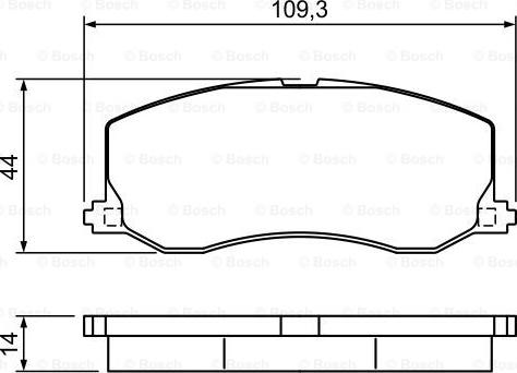 BOSCH 0 986 495 382 - Тормозные колодки, дисковые, комплект www.autospares.lv