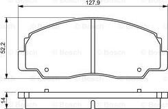 BOSCH 0 986 495 339 - Bremžu uzliku kompl., Disku bremzes autospares.lv