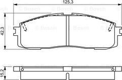 BOSCH 0 986 495 330 - Brake Pad Set, disc brake www.autospares.lv