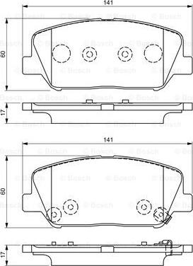 BOSCH 0 986 495 337 - Bremžu uzliku kompl., Disku bremzes www.autospares.lv