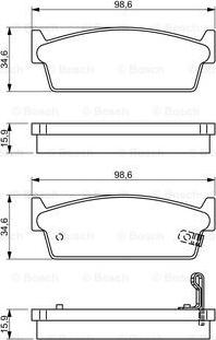 BOSCH 0 986 495 329 - Bremžu uzliku kompl., Disku bremzes autospares.lv