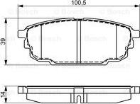 BOSCH 0 986 495 320 - Bremžu uzliku kompl., Disku bremzes www.autospares.lv