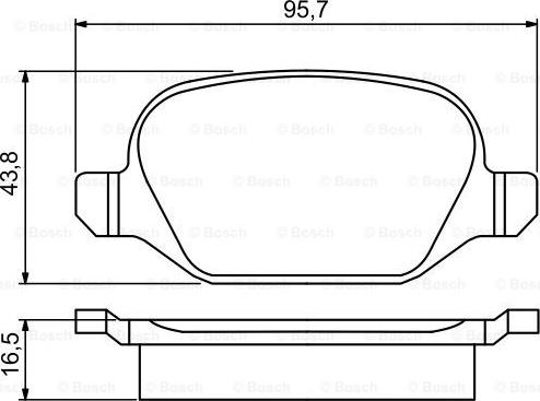 BOSCH 0 986 495 291 - Bremžu uzliku kompl., Disku bremzes www.autospares.lv