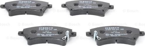 BOSCH 0 986 495 243 - Bremžu uzliku kompl., Disku bremzes www.autospares.lv