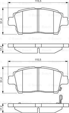 BOSCH 0 986 495 242 - Тормозные колодки, дисковые, комплект www.autospares.lv