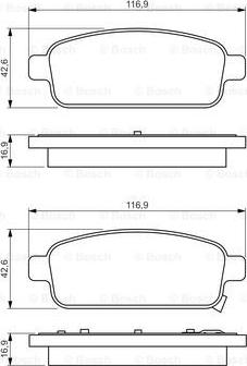 BOSCH 0 986 495 259 - Тормозные колодки, дисковые, комплект www.autospares.lv