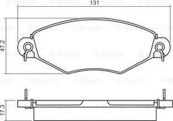 BOSCH 0 986 495 260 - Тормозные колодки, дисковые, комплект www.autospares.lv