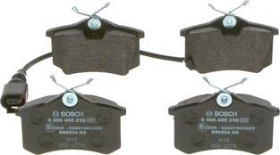 BOSCH 0 986 495 239 - Brake Pad Set, disc brake www.autospares.lv