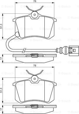 BOSCH 0 986 495 239 - Тормозные колодки, дисковые, комплект www.autospares.lv