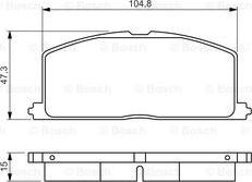 BOSCH 0 986 495 234 - Тормозные колодки, дисковые, комплект www.autospares.lv